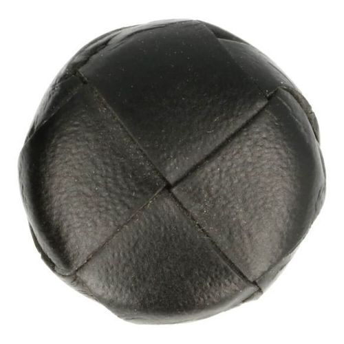 WOVEN FAUX LEATHER BUTTON